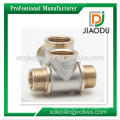 1/2 inch 3/4 Inch DN15 DN20 Female Brass/ Nickel plated /Chrome plated,nautre Yellow thread nautre Brass Tee